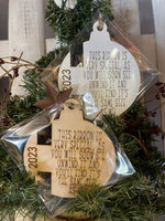 Birth Ribbon holder ornament