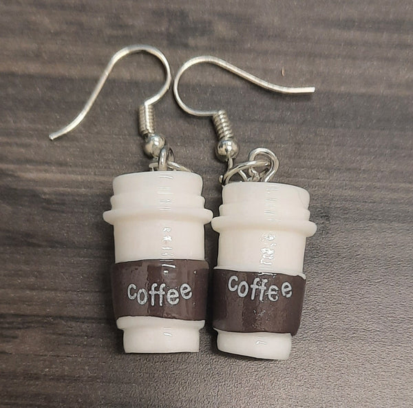 Coffee To Go Cup Earring